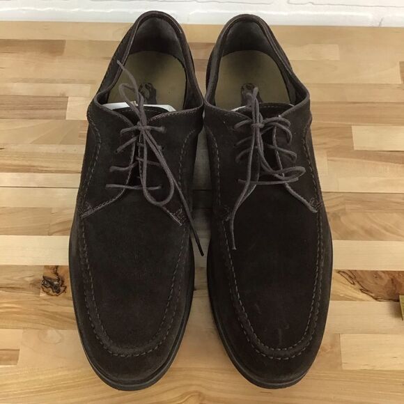 HUSH Puppies men shies maroon brown suede leather classic dress comfortable 8 - Picture 5 of 16